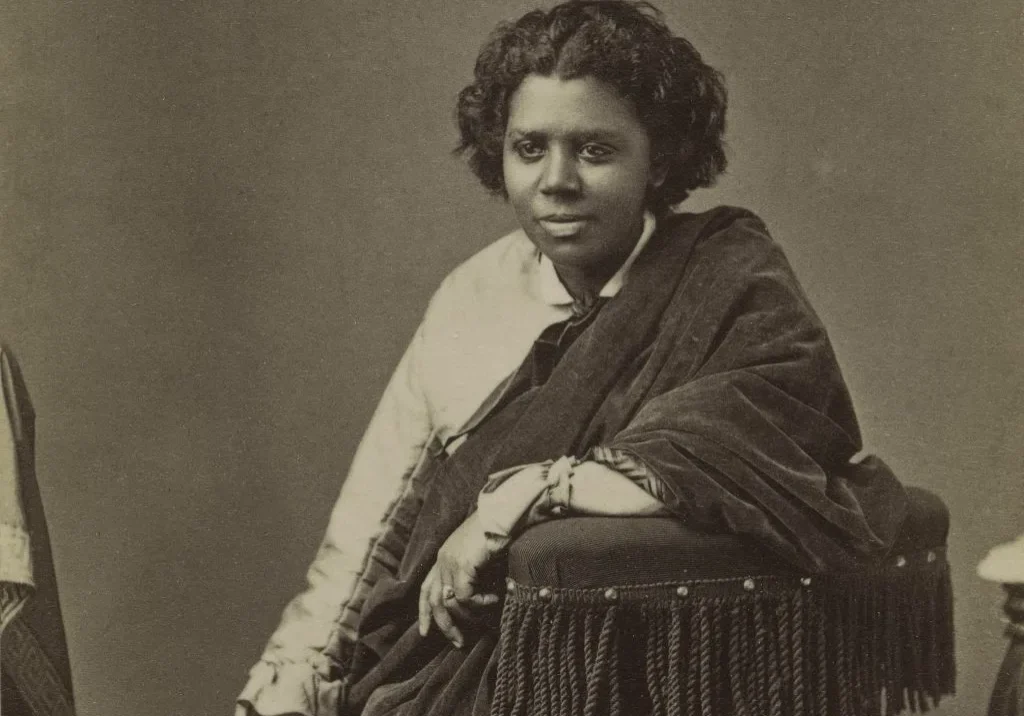 Vintage portrait of a seated woman